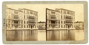 Vue Stéréo PHOTO photographie, VENISE ITALIE Italia Venezia Palais Foscari - Picture 1 of 2