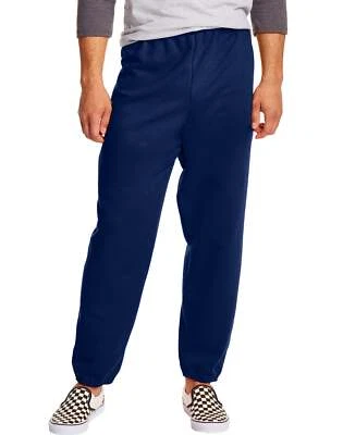 Hanes Sweatpants Fleece 2-pack Men's EcoSmart Drawcord Cotton Blend 32 inseam - Image 1 of 4