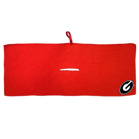 Georgia Bulldogs NCAA Team Golf Microfiber Towel 16 x 40" Red Cover