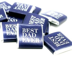 Best Dad Ever Milk Chocolate Neapolitans - Fathers Day Birthday Gift