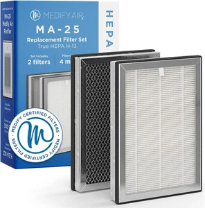 Medify Air MA-25 Genuine Air Purifier Replacement Filter Set for Allergens, Dust - Picture 1 of 7