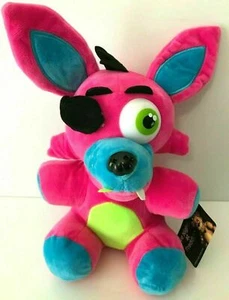 XLARGE 16" FNAF FOXY ROSA LUZ NEGRA NEÓN. PELUCHE CON LICENCIA. Nuevo con etiquetas. SUAVE - Imagen 1 de 3