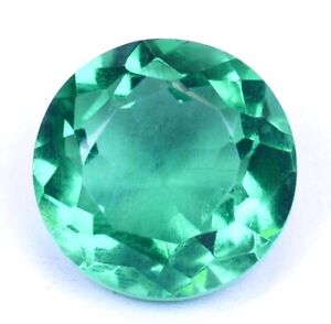 7.70 Ct Colombian Natural Green Emerald Round Cut Certified Loose Gemstone B4310