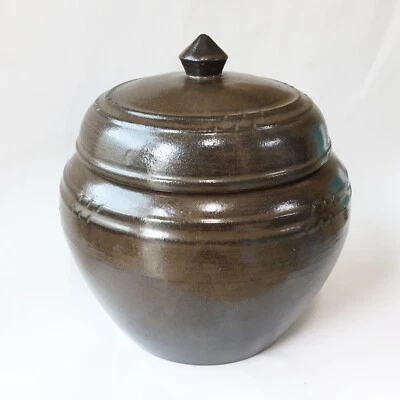 2 Liter Pottery Porcelain Jar Pot for Food fermentation Onggi Korean Ceramic - Image 1 of 4