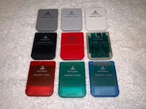 Sony PlayStation 1 PS1 Oficial SCPH-1020 OEM 15 Bloques Tarjeta de Memoria ¡Limpia! - Imagen 1 de 20