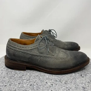 M. Gemi Shoes Mens 9.5 Wingtip Derby Leather Lace Up Dress Shoe EUR 42.5 - Picture 1 of 22