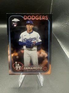 2024 Topps Chrome Update - Yoshinobu Yamamoto #USC108 RC Rookie Dodgers - Picture 1 of 2