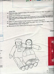 SCHNEIDEN, NÄHEN Junge Mädchen Stofftier RAG PUPPEN & Kleidung Baumwolle STOFF Kleid Overall Shirt - Bild 1 von 3