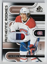 2022-23 SP Game-Used Authentic Rookies Gold Patch #193 Kaiden Guhle 02/15 !!