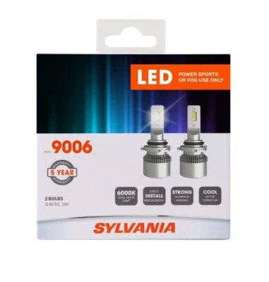 SYLVANIA 9006 LED Fog Lights Bright White LED Light Output Headlight, 2 Bulbs - Image 1 of 3