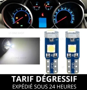 2 X Ampoule LED T5 W3W 1,2W 3030 SMD 12V 6000K Blanc Tableau De Bord Compteur - Imagen 1 de 6