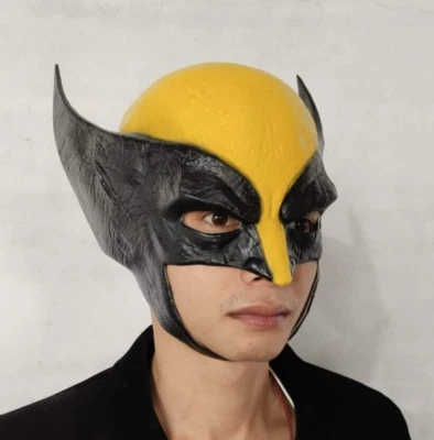 Wolverine Latex Mask costume  adults cosplay party Halloween fancy dress Props - Image 1 of 4