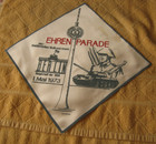 NVA Ehrengeschenk Militärparade 1973 Berlin Tuch ca 25 cm x 25 cm