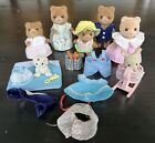 Epoch Calico Critters Figures WITH OUTFITS LOT OF 7 With A Baby Dalmatian