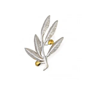 Silver Olive Leaves Pendant , Olive Leaves Pendant, Ancient Greek Jewelry - Picture 1 of 3