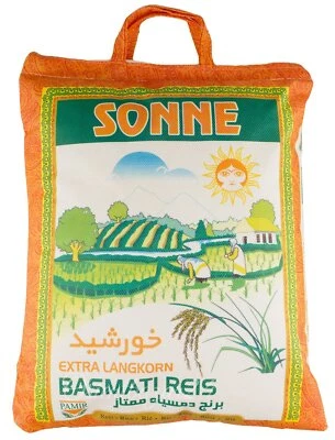 Basmati Rice Sun Darbari Khorshid 5Kg Extra Long Grain Rice Basmati Rice Riz Ris - Image 1 of 2