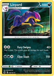 Liepard 078/159 Rare Crown Zenith Pokemon TCG - Picture 1 of 1