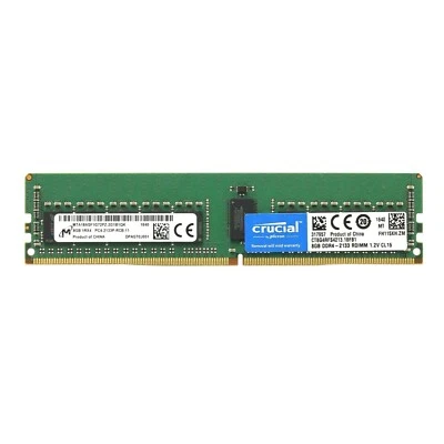 Crucial 8GB DDR4 2133MHz PC4-17000 1RX4 ECC Registered Server RDIMM Memory Ram - Image 1 of 3