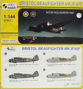 Bristol Beaufighter Mk.if / Vif, No.68 Squadron Raf , Marque 1, 1:144, Neuf - Photo 1 sur 2