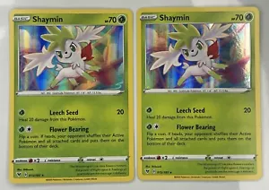 (2) Pokémon JCC Shaymin Vivid Voltage 015/185 Holo Lámina 2020 Raro Inglés Casi Nuevo - Imagen 1 de 2