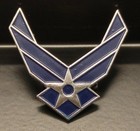 Ansteckenadel Insignia der United States Air Force (USAF) - blau und silber