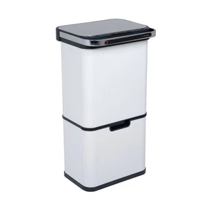 B-Ware SVITA Sensor-Mülleimer 60L Ozon-Selbstreinigung Aktivkohle-Filter Weiß - Bild 1 von 12