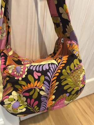 Bolso de mano Kate Spade otoño Mod naranja cachemira floral retro tela estilo hobo Foto 1 de 4