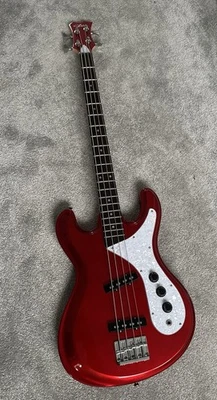 Aria Pro Electric Bass Guitar Red With Gig Bag - Image 1 of 4