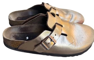 Birkenstock Copper Metallic Boston Clogs EU 36 US 5 Damen Slipper Schnalle Sandale - Bild 1 von 12