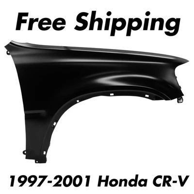 Para-lama dianteiro aço com primer lado direito do passageiro para 1997-2001 Honda CR-V - Imagem 1 de 3