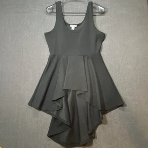 ReVamped schwarzes ärmelloses High-Low Flare Cocktailkleid Damengröße Medium - Bild 1 von 9