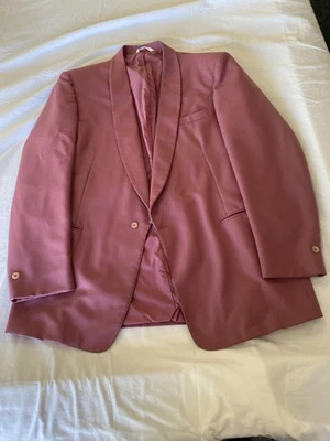 Miami Vice After Six Salmon Tuxedo Jacket Blazer Sports Coat 1980s Vintage - Image 1 of 4