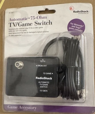 RadioShack 15-1267 Automatic 75 Ohm TV/Video Game Switch Converter/Adapter - Image 1 of 2