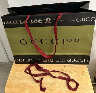 GUCCI Extra Large Gift Bag 100 Yr Anniversary Shopping Bag*READ* SOLD AS IS* - Image 1 of 4