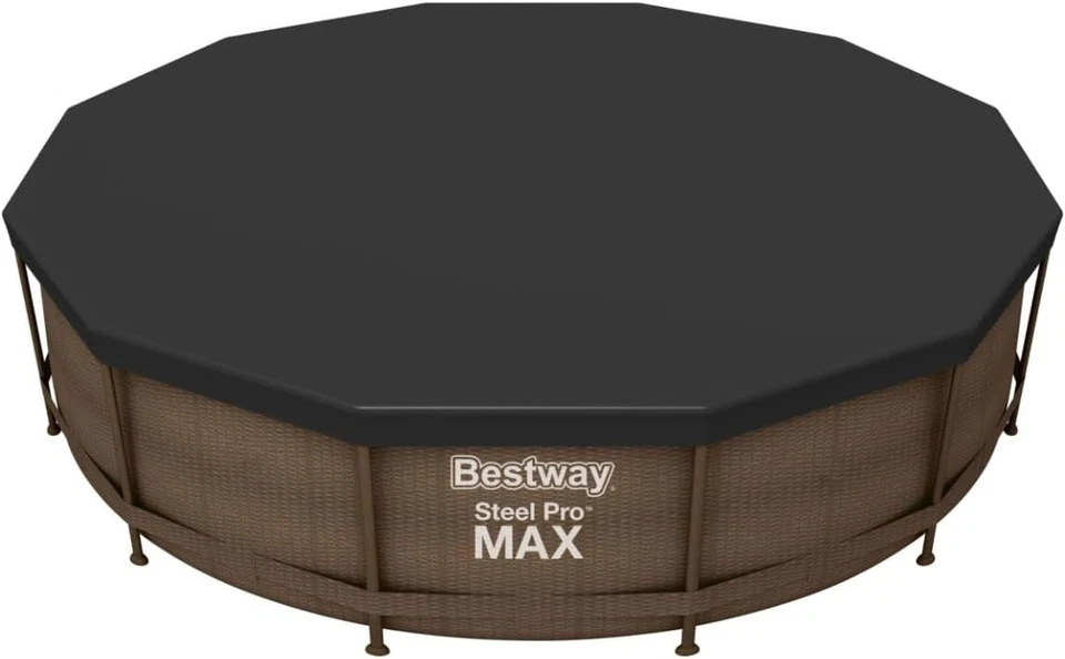 Bestway Flowclear 12 Foot Round Pool Cover w/ Drain Holes for Above Ground Pools - Image 1 of 1