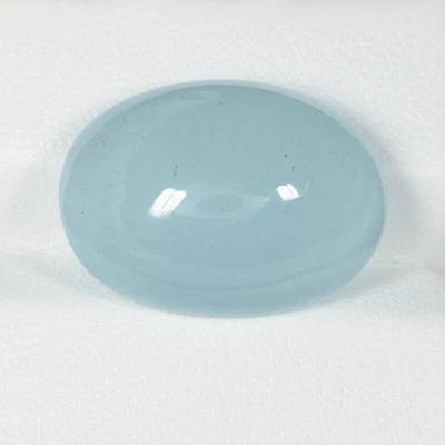 17.77 ct DAZZLING GLOW AQUA BLUE NATURAL AQUAMARINE  Cabochon See Vdo 1602 BL - Image 1 of 2