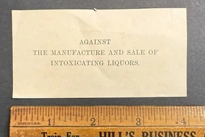 Temperance Uhrwerk Anti Schnaps Stimmzettel, Verbot  - Bild 1 von 2
