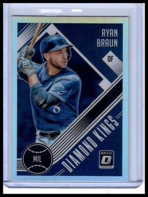 2018 Donruss Optic #16 Ryan Braun Holo - Image 1 of 2