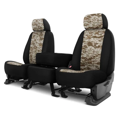 For GMC Sierra 2500 HD 18-25 Camo 1st Row Digital Tan w Black Custom Seat Covers Foto 1 de 2