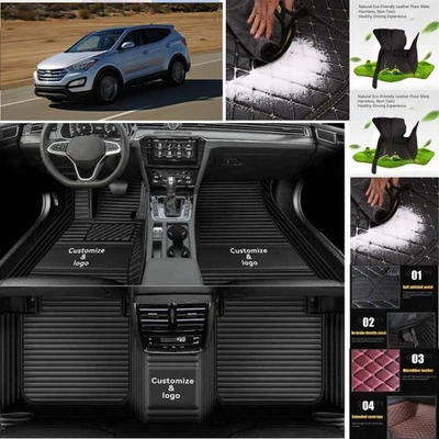 For Hyundai Santa Fe 5-seater Car Floor Mats Floor Liners Car Carpet Guard Foto 1 de 4