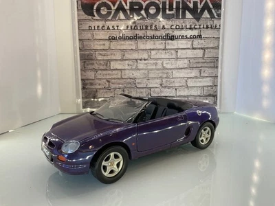 1:18 CORGI MGF ROADSTAR JUNKYARD PART CARS PURPLE ON BLACK - Image 1 of 4