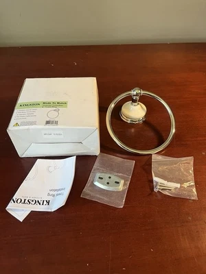 Kingston Brass BA1114C Victorian 6-1/8" Wall Mounted Towel Ring Polished Chrome - Image 1 of 4