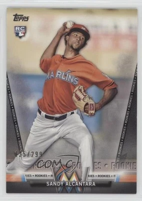 2018 Topps Salute Series 2 Rookies Black /299 Sandy Alcantara #S-66 Rookie RC - Image 1 of 2