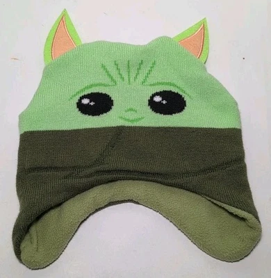 Disney Star Wars: The Mandalorian Grogu Baby Yoda Niños Gorro con Orejas Foto 1 de 4