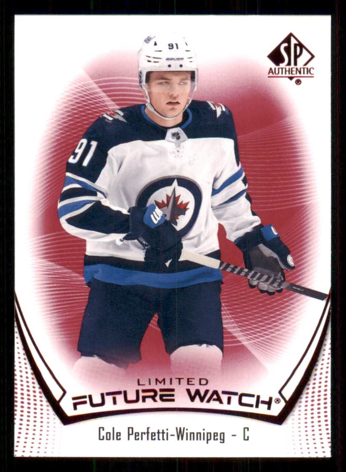 2021-22 SP Authentic Limited Red #155 Cole Perfetti FW - Image 1 of 2