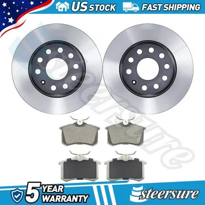 Juego de pastillas de freno de disco trasero rotor de freno de disco para Volkswagen Jetta 2012-2014 Foto 1 de 4