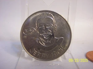 SF 49ers JERRY RICE STARTING LINEUP 1991 CHALLENGE COIN - Picture 1 of 2
