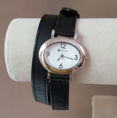 Reloj Mujer SILPADA DESIGNS Vintage Cuero Negro Analógico Acero Inoxidable 34 mm Foto 1 de 4