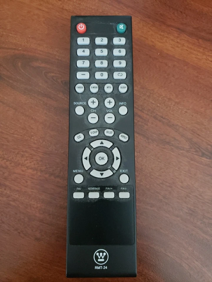 COMANDO À DISTÂNCIA ORIGINAL ORIGINAL ORIGINAL ORIGINAL WESTINGHOUSE RMT-24 OEM - Imagem 1 de 1