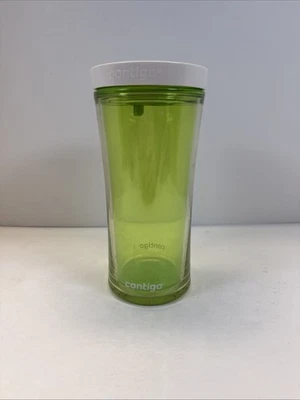 Vaso de viaje Contigo On The Go taza 16 oz verde claro usado plástico Foto 1 de 4